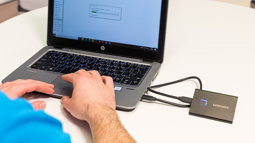 How does a portable SSD work