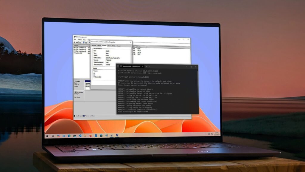 The drive uses MBR and is bigger than 2TB