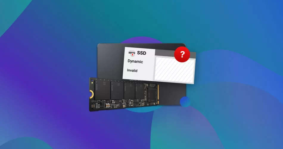 Existing SSD that vanished: assign a letter or repair the file system
