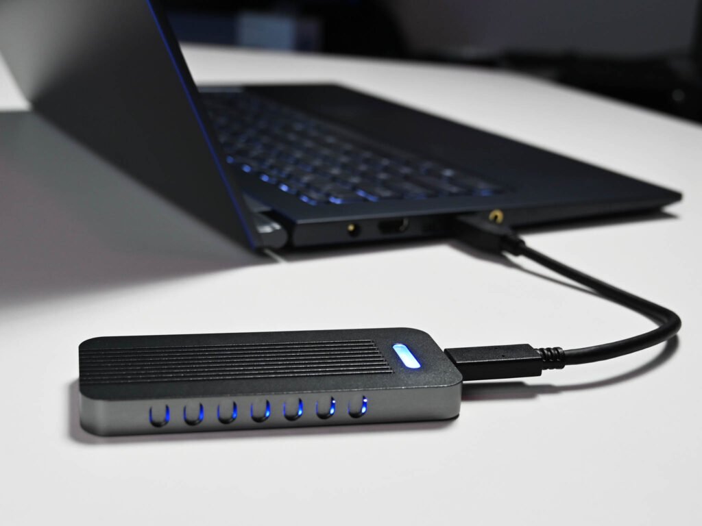 First, rule out the cable, port, and enclosure