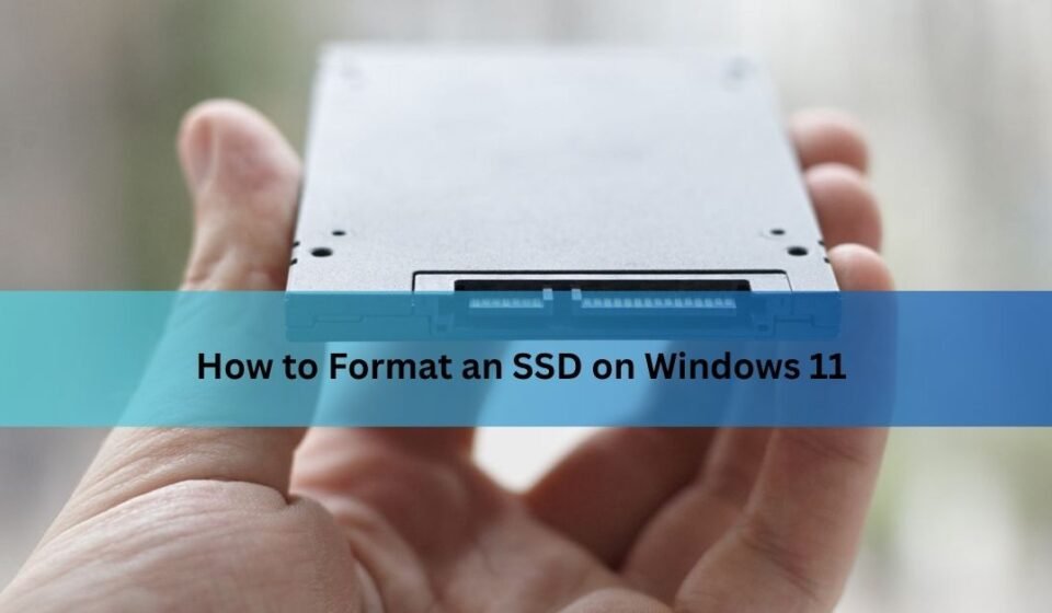 How to Format an SSD on Windows 11