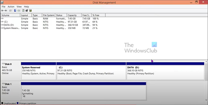 How to fix a new or empty unallocated SSD