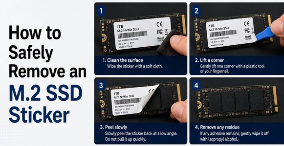 How to Safely Remove an M.2 SSD Sticker