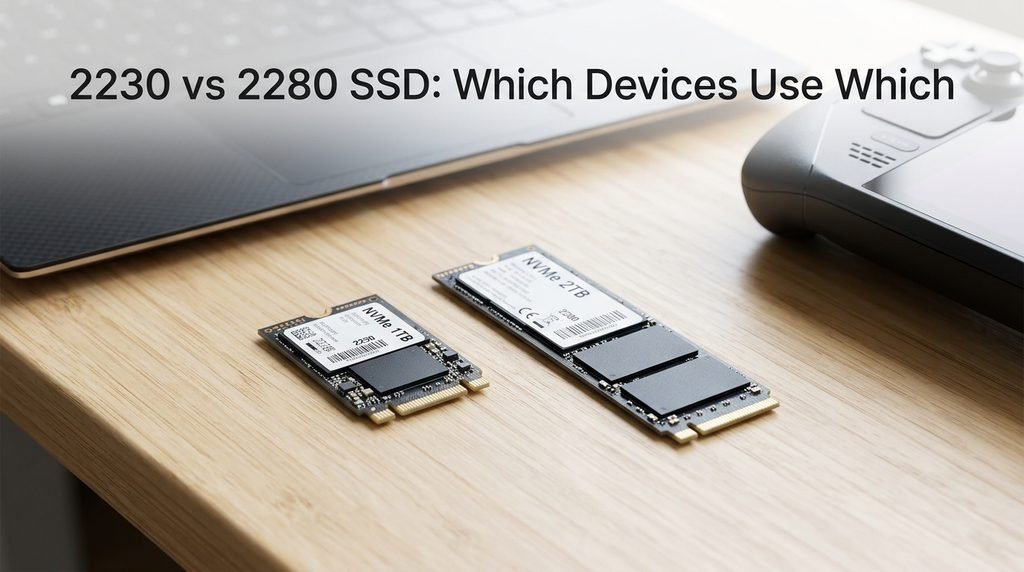 2230 vs 2280 SSD: Which Devices Use Which