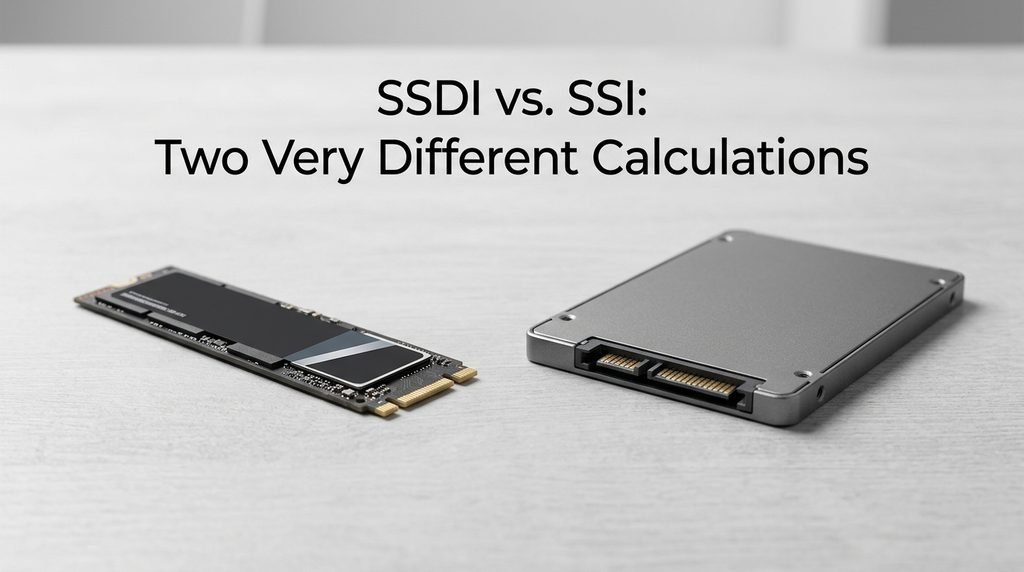 SSDI vs. SSI: Two Very Different Calculations