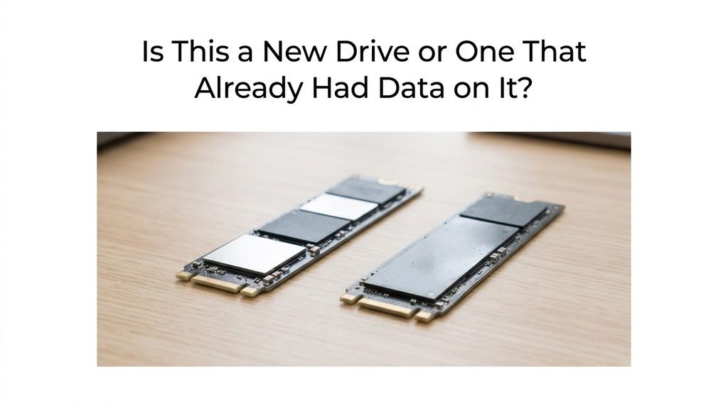 Is This a New Drive or One That Already Had Data on It?