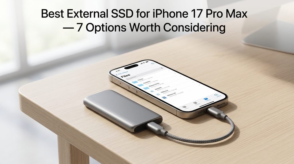 write speed requirements for external ssd for iphone 17 pro max
