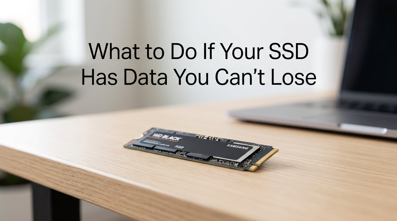 What to Do If Your SSD Has Data You Can't Lose