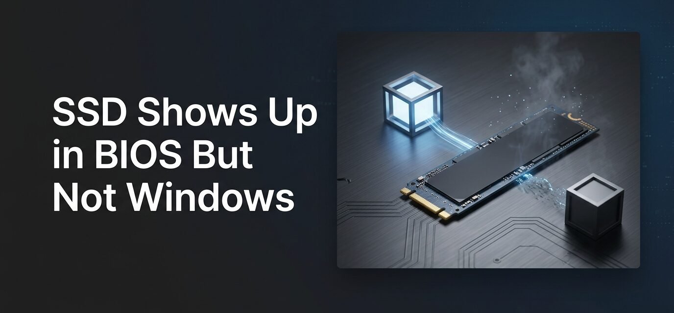 SSD Shows Up in BIOS But Not Windows