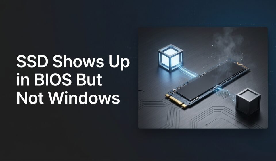 SSD Shows Up in BIOS But Not Windows